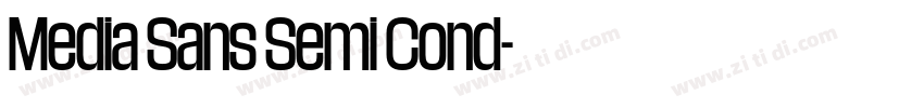 Media Sans Semi Cond字体转换